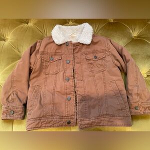 Crazy 8 Boys Sherpa-Lined Brown Jacket Size 7-8